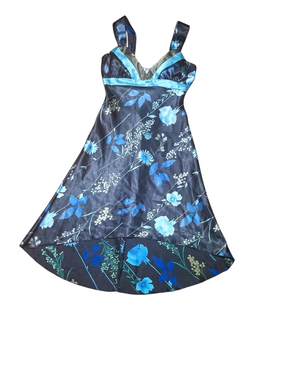 La Belle Satin Floral Dress